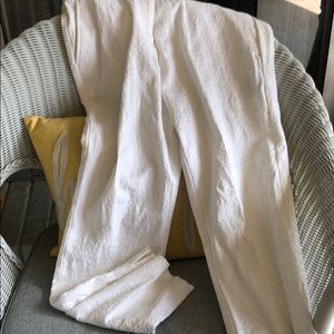 White patterned dress slack